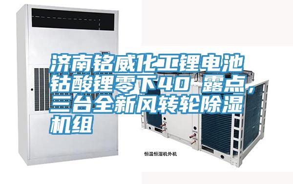 濟南銘威化工鋰電池鈷酸鋰零下40℃露點，三臺全新風(fēng)轉(zhuǎn)輪除濕機組