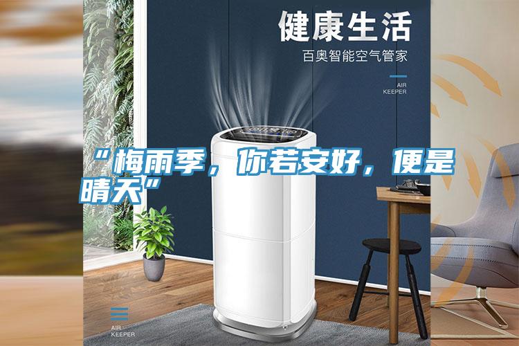 “梅雨季，你若安好，便是晴天”