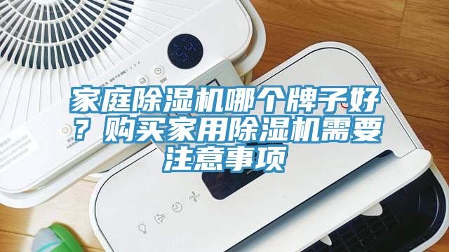 家庭除濕機哪個牌子好？購買家用除濕機需要注意事項