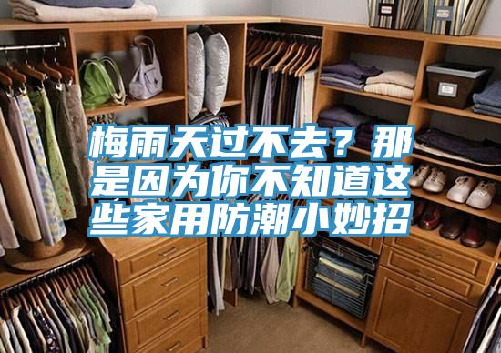 梅雨天過不去？那是因為你不知道這些家用防潮小妙招