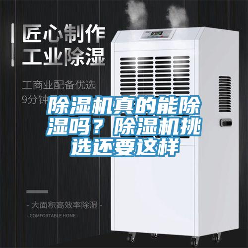 除濕機真的能除濕嗎？除濕機挑選還要這樣