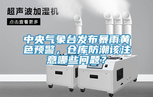 中央氣象臺發布暴雨黃色預警,倉庫防潮該注意哪些問題?