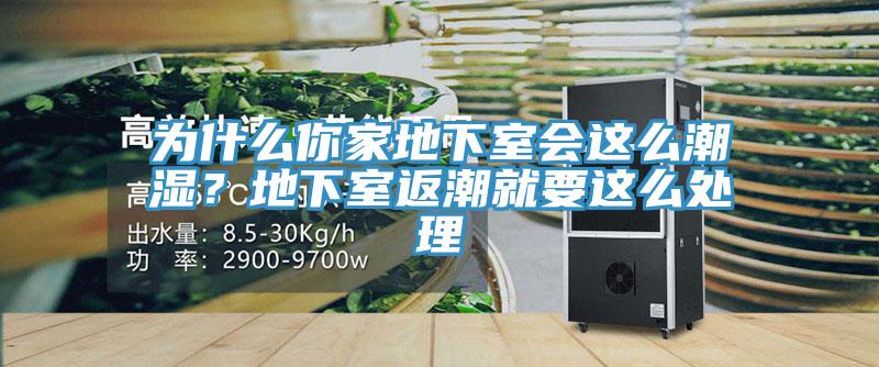 為什么你家地下室會這么潮濕？地下室返潮就要這么處理