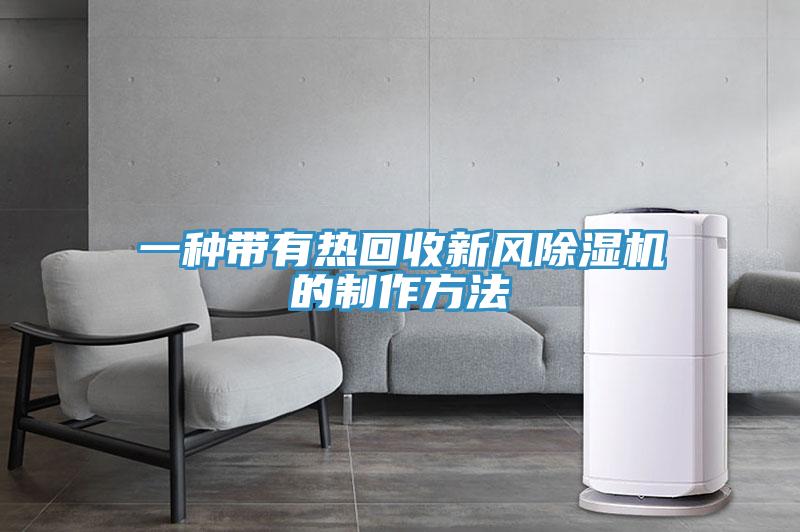 一種帶有熱回收新風(fēng)除濕機的制作方法