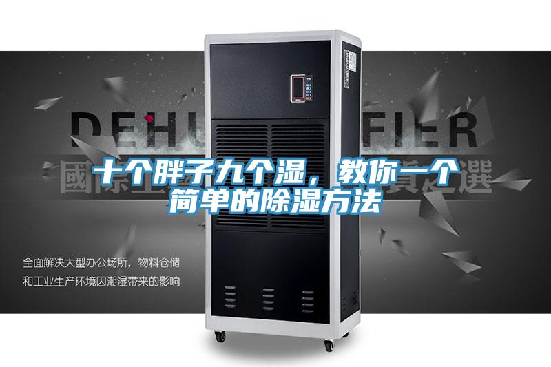 十個胖子九個濕，教你一個簡單的除濕方法