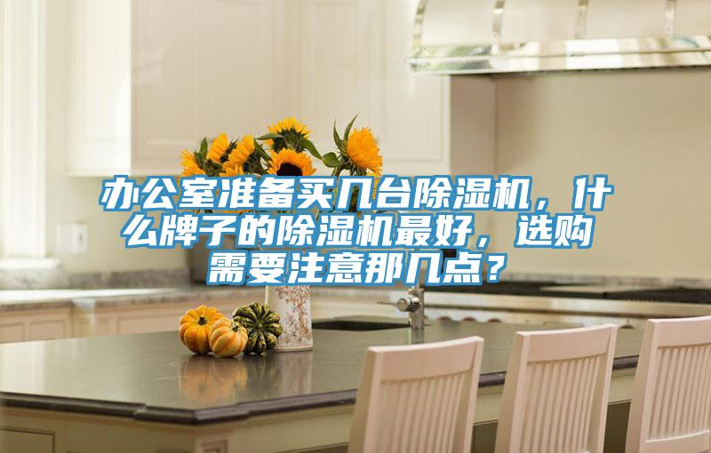 辦公室準備買幾臺除濕機，什么牌子的除濕機最好，選購需要注意那幾點？