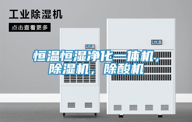 恒溫恒濕凈化一體機,除濕機,除酸機