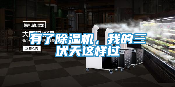 有了除濕機,我的三伏天這樣過