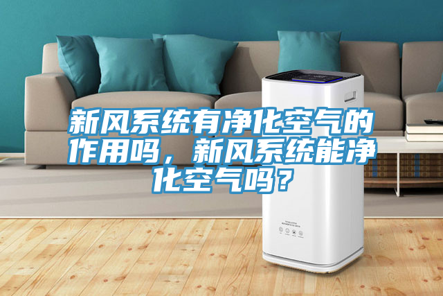新風系統(tǒng)有凈化空氣的作用嗎，新風系統(tǒng)能凈化空氣嗎？