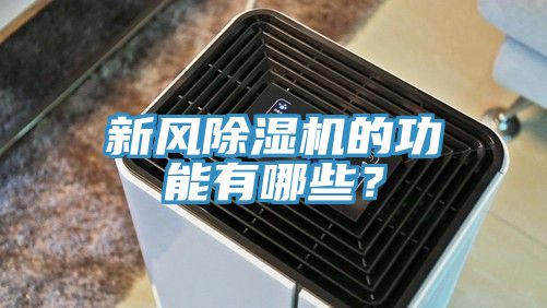 新風除濕機的功能有哪些？